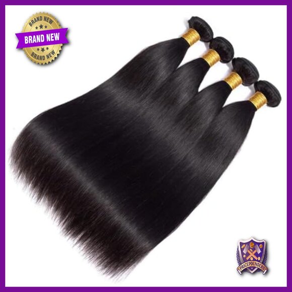 Brazilian Virgin Hair Extensions 4 Bundles Straight Human Hair Weave main image 5